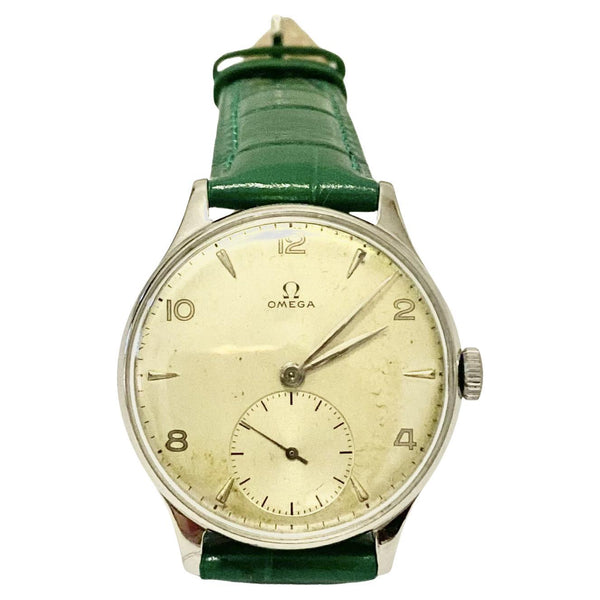 1950s Omega Jumbo 2505 | Rare 12-2-4-8-10 Dial | 38mm Steel Calatrava - STYLE-CHNGR