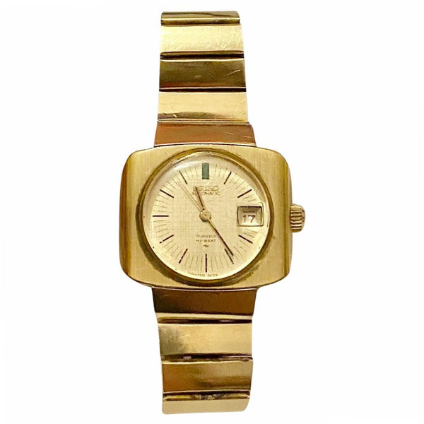 1970s Seiko Gold Plated Square Gold Plated Wrist Watch - STYLE-CHNGR