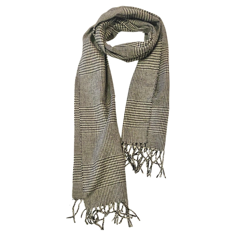 1980S Christian Dior Cashmaire Houndstooth Scarf