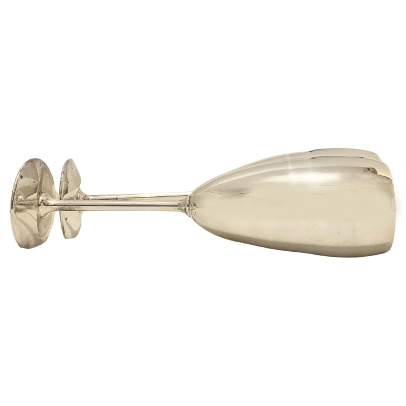 1980s Christian Dior Vintage Stainless Steel Champagne Flutes (Set of 2) - STYLE-CHNGR