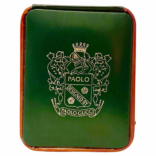 1980s Paolo Gucci Leather Jewelry Box - STYLE-CHNGR