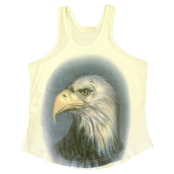 2000s Chloe Eagle Moon Tank Top - STYLE-CHNGR