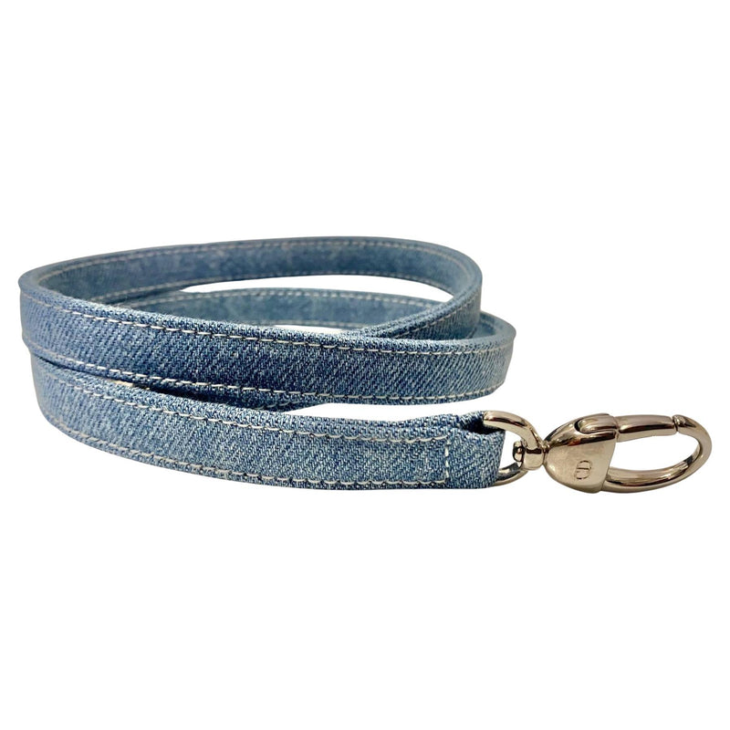 2000s Christian Dior CD Blue Denim Bag Strap - STYLE-CHNGR