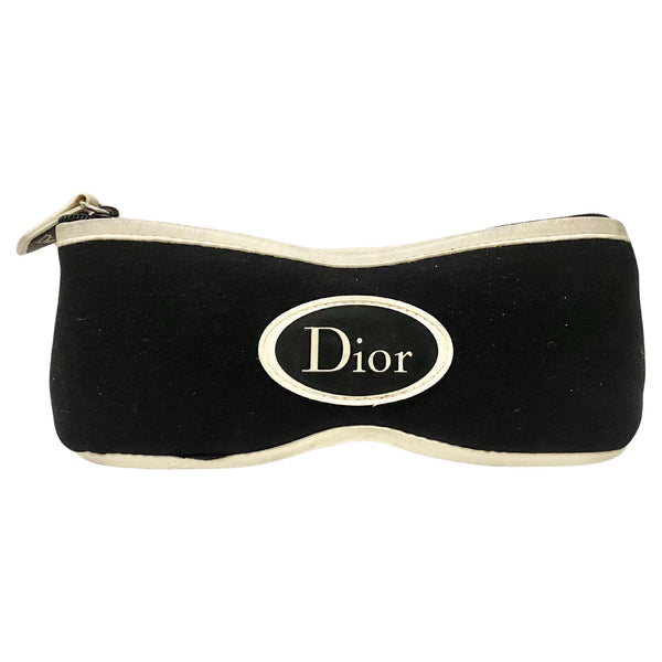 2000s Christian Dior Soft  Zip Glasses Case - STYLE-CHNGR
