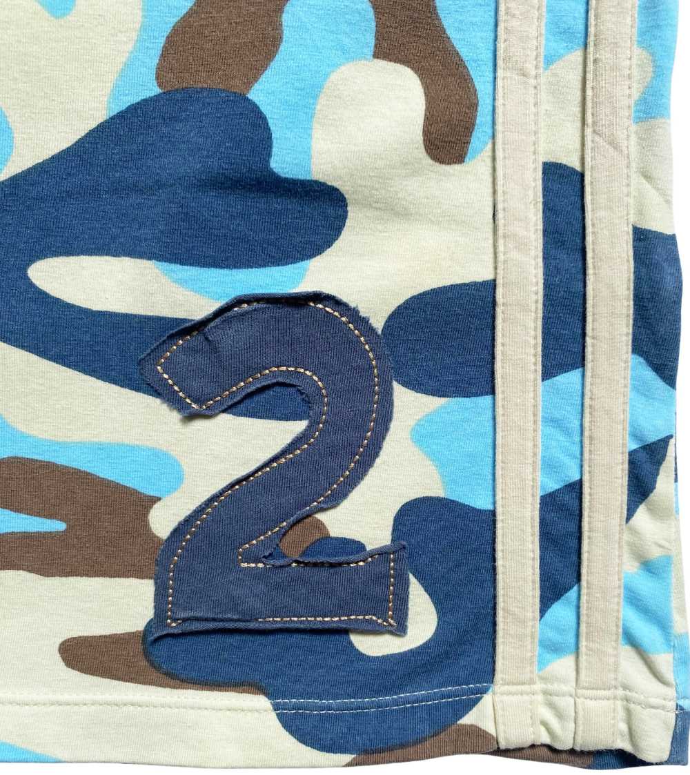 2002  John Galliano Era Christian Dior Blue Green Camo T-Shirt