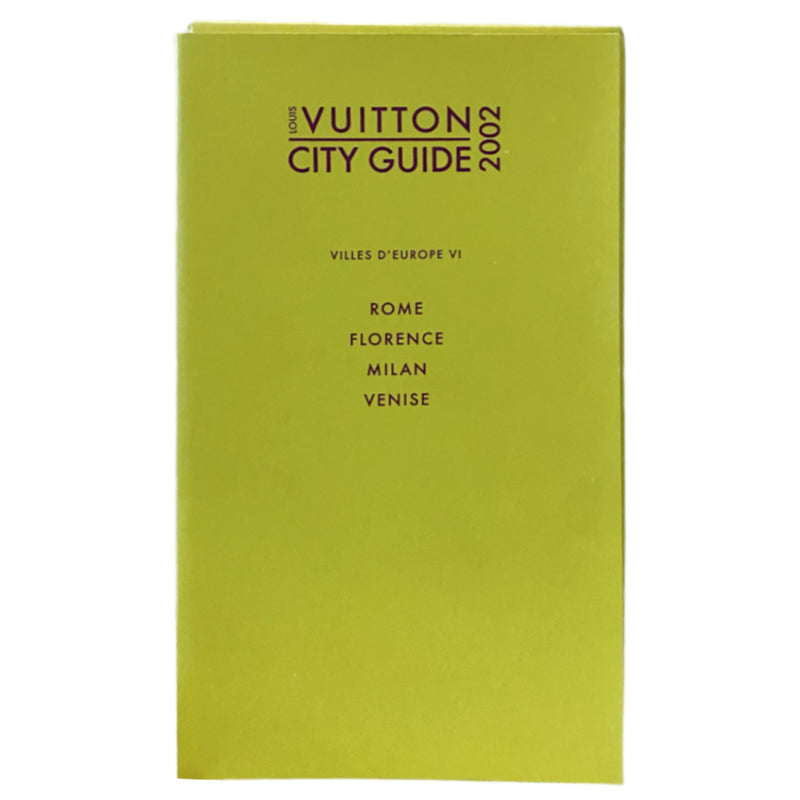 2002 Louis Vuitton City Guide French Edition  Rome Florence Milan Venice