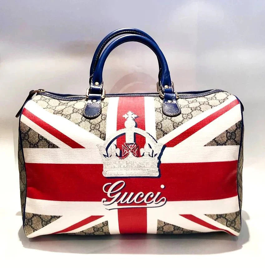 2000s Tom Ford for Gucci floral leather bamboo bag