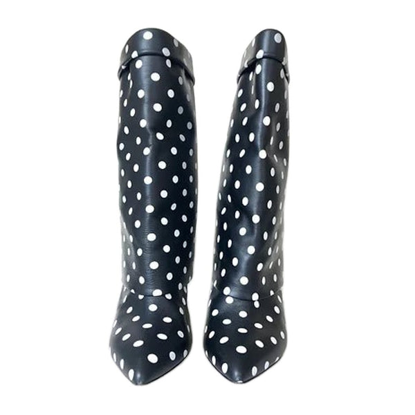 EMANUEL UNGARO POLKA DOT BOOTIES - STYLE-CHNGR