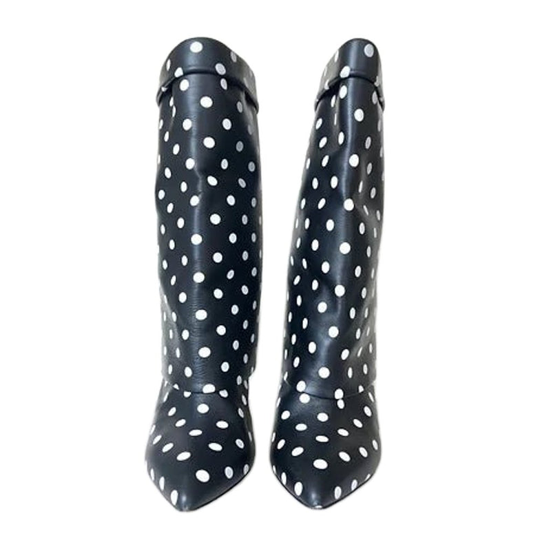 EMANUEL UNGARO POLKA DOT BOOTIES
