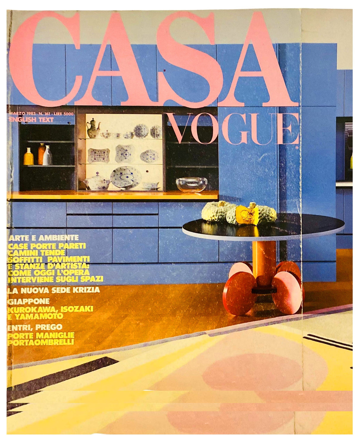 1985 CASA VOGUE Italia Magazine Vintage Italian Design Arts