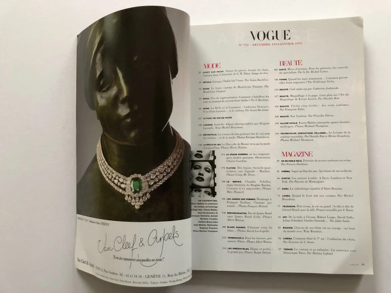 Vogue Paris N°752 The legendary Cinéma issue — December 1994 / January 1995