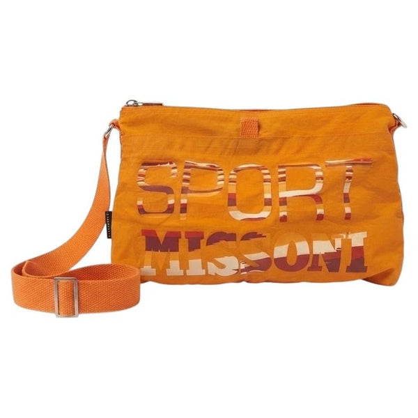 1980s Missoni Vintage Waterproof Orange Crossbody Messenger Bag