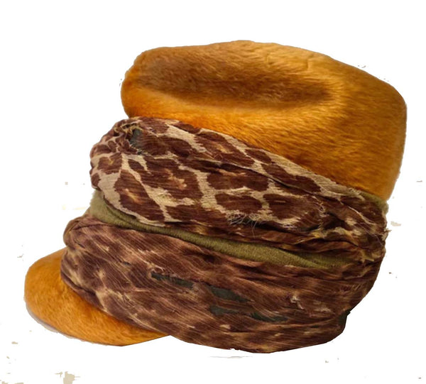 1930s Christian Dior Cloche Camel Wool Hat - STYLE-CHNGR