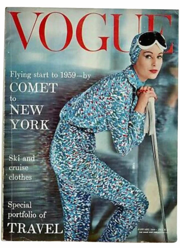 1959 VOGUE Magazine "Comet to New York" - Emilio Pucci - STYLE-CHNGR