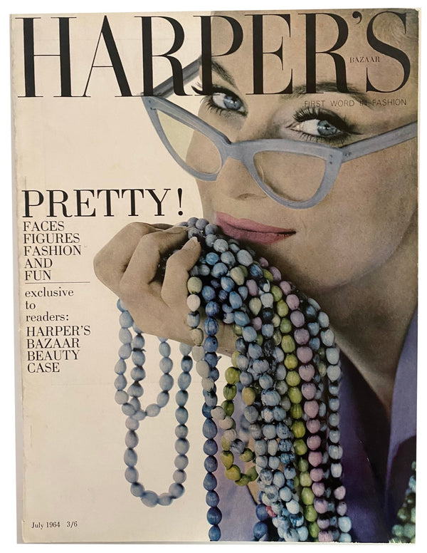 1964 Harper's Bazaar Magazine - "The Pretty Girl" - Cover by Richard Dormer - STYLE-CHNGR