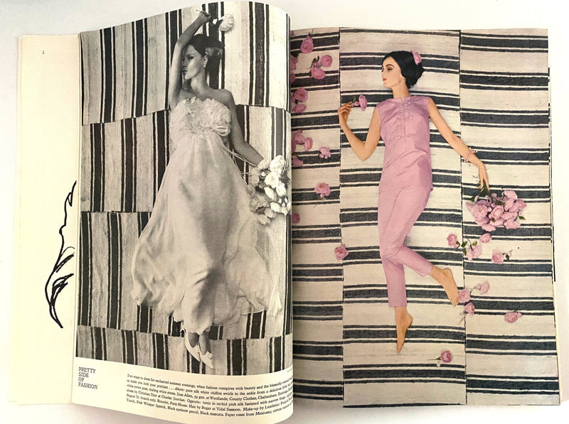 1964 Harper's Bazaar Magazine - "The Pretty Girl" - Cover by Richard Dormer - STYLE-CHNGR