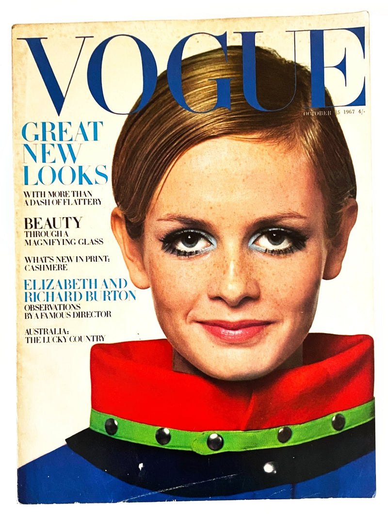 1967 Vogue Twiggy Cover Full Magazine