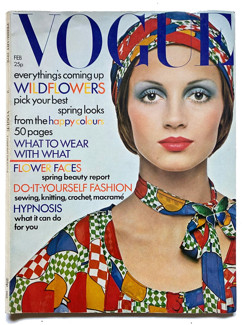 1972 Vogue Magazine Happy Colours  Barry Lategan