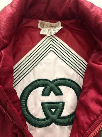 1980S Gucci Pink Puffer Gilet Vest Jacket - STYLE-CHNGR