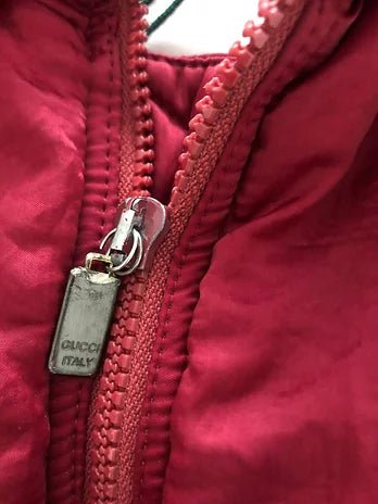 1980S Gucci Pink Puffer Gilet Vest Jacket - STYLE-CHNGR