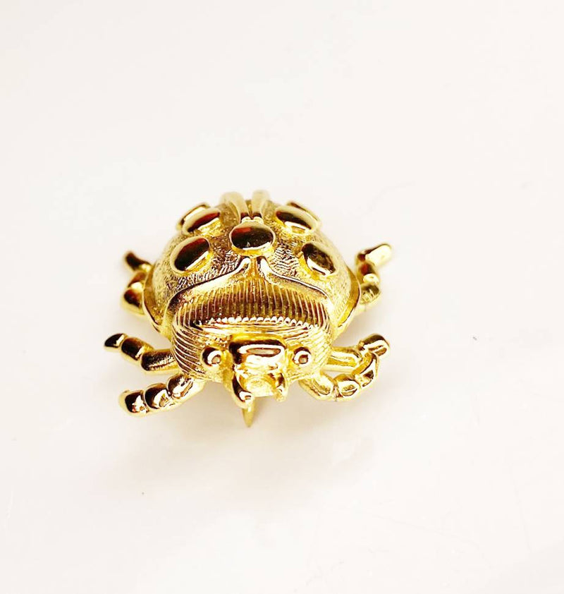 1980s Christian Dior Ladybird Gold Plated Vintage Pin Brooch - STYLE-CHNGR
