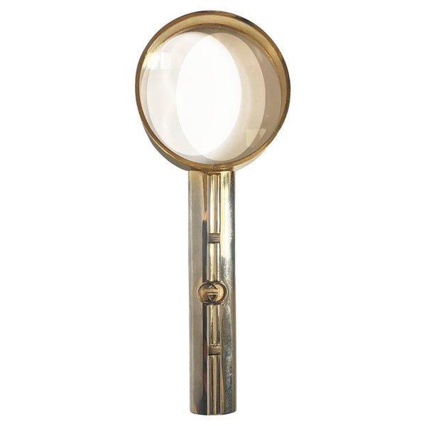 1980s Gucci Silver and Gold Tone Magnifying Glass - STYLE-CHNGR