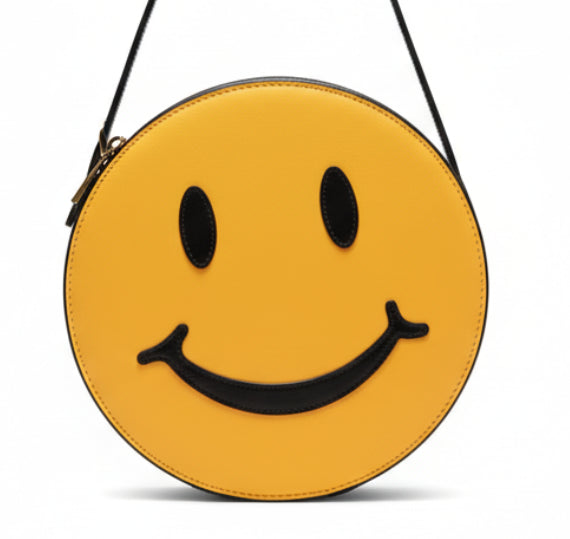 1980s Moschino Acid Face Smiley Bag
