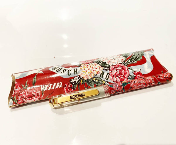 1980s Moschino Flower Print Fountain Pen - STYLE-CHNGR