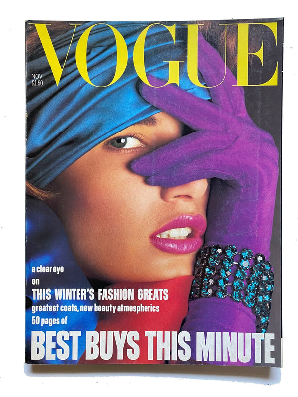 1984 VOGUE Magazine More Dash Than Cash Cover by Albert Watson - STYLE-CHNGR