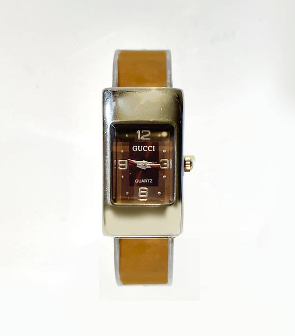 1990S GUCCI QUARTZ LACQUERED BANGLE WATCH - STYLE-CHNGR