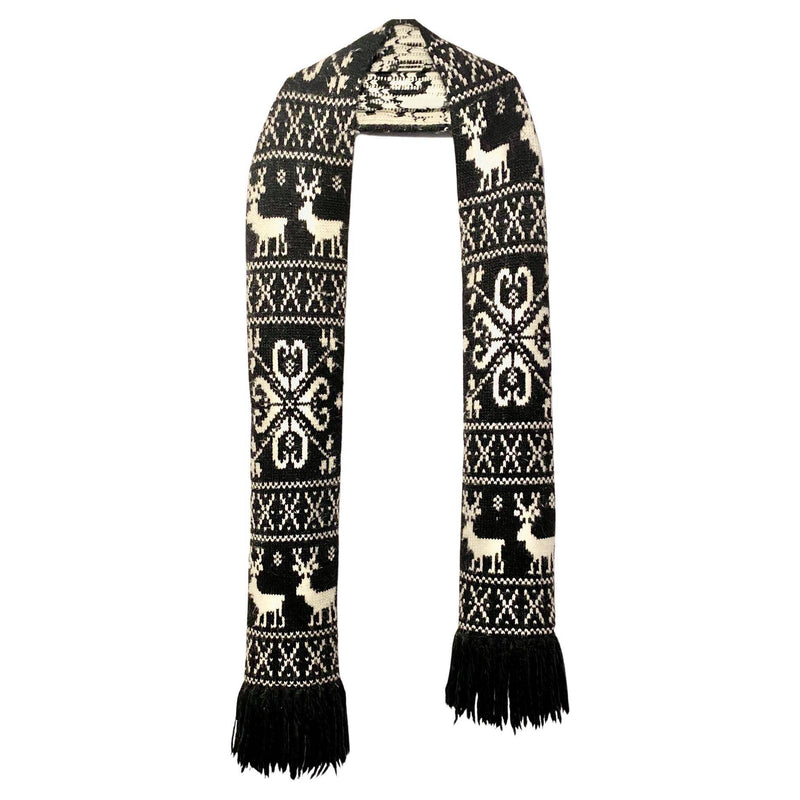 1990s D&G Dolce Gabbana Mountain Wool Maxi Scarf