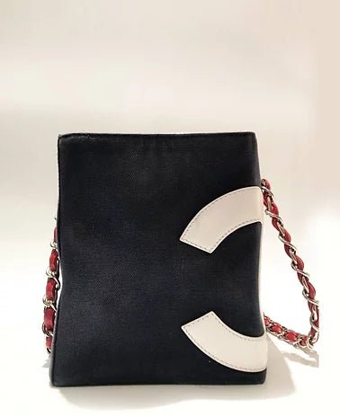 2000s CHANEL Chanel No 5 Chain Tote Chain Bag - STYLE-CHNGR