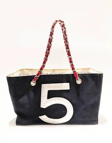 2000s CHANEL Chanel No 5 Chain Tote Chain Bag - STYLE-CHNGR