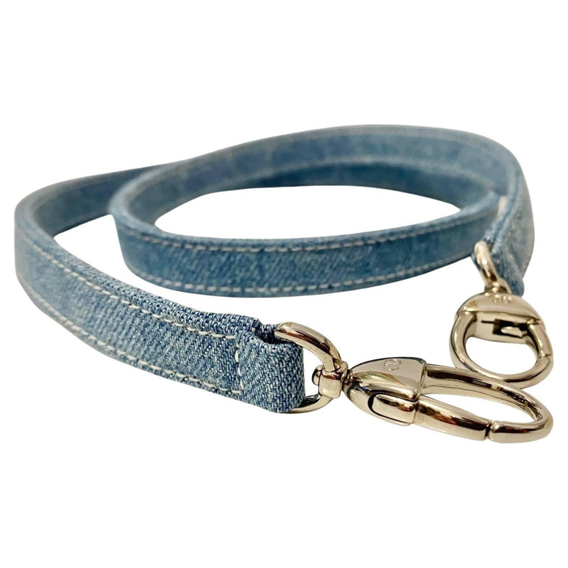 2000s Christian Dior CD Blue Denim Bag Strap - STYLE-CHNGR