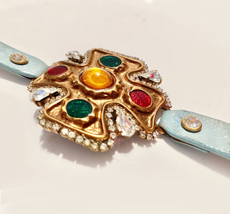 DOLCE & GABBANA JEWELLED STONE BRACELET - STYLE-CHNGR