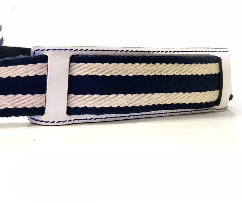 2000s Gucci Navy Canvas Crossbody messenger travel bag - STYLE-CHNGR