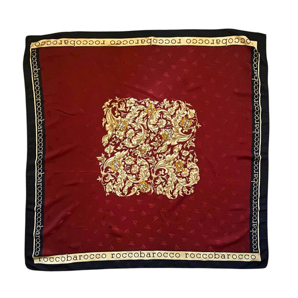 2000s Roccobarocco silk scarf - STYLE-CHNGR