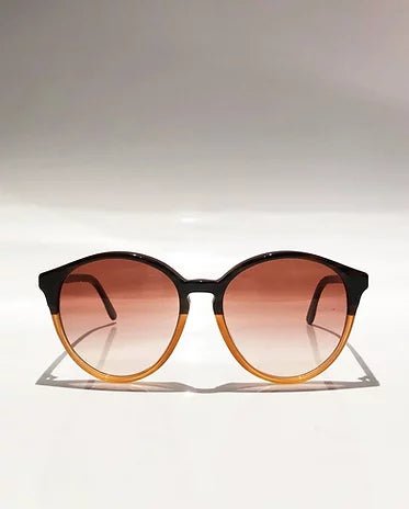 2000s STELLA McCARTNEY ROUND AMBER BEIGE SUNGLASSES - STYLE-CHNGR