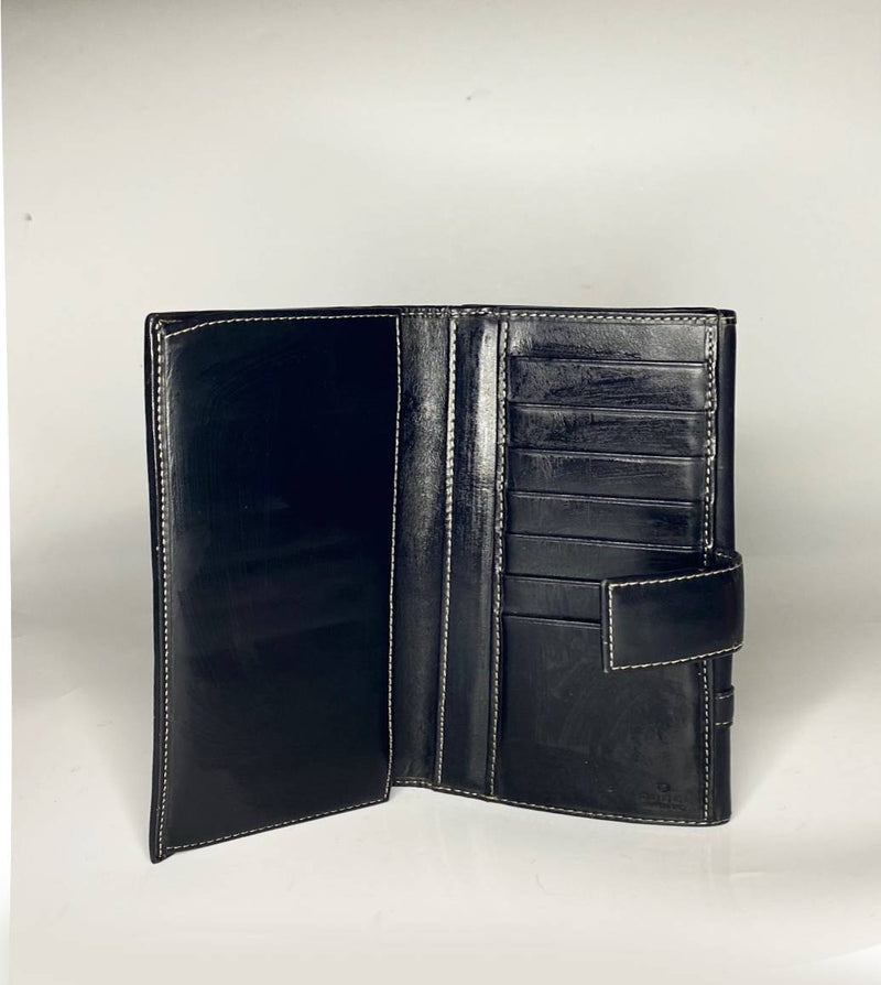 2000s Tom Ford for Gucci Black Leather Wallet - STYLE-CHNGR