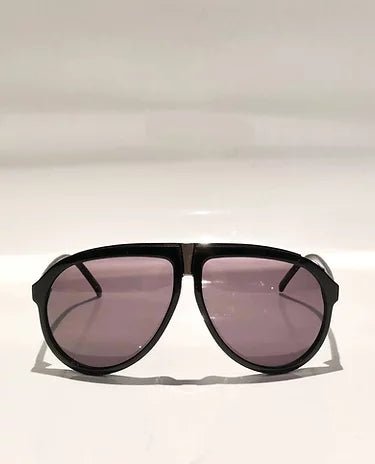 2000s YVES SAINT LAURENT OVERSIZED AVIATOR BLACK SUNGLASSES - STYLE-CHNGR