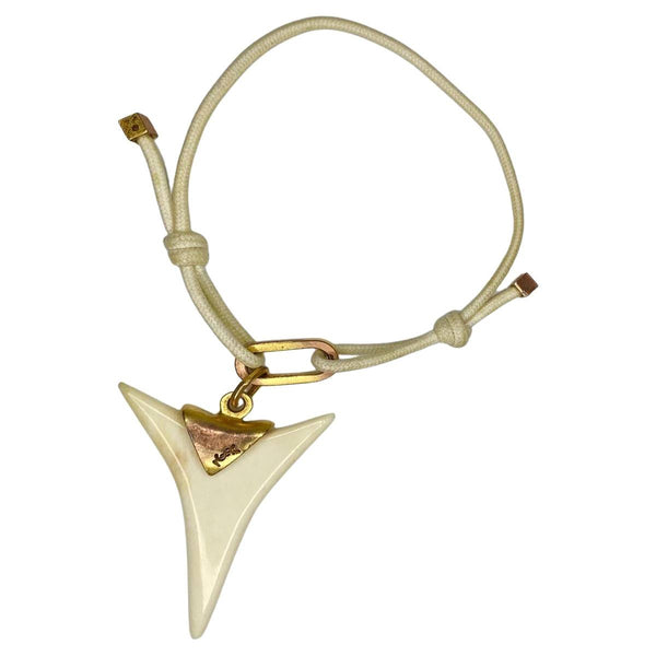 2000s Yves Saint Laurent Shark Tooth Shaped Horn Bracelet - STYLE-CHNGR