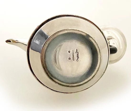 CHRISTIAN DIOR MID-CENTURY SILVER PLATED COFFEE POT - STYLE-CHNGR