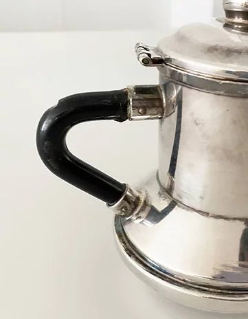 CHRISTIAN DIOR MID-CENTURY SILVER PLATED COFFEE POT - STYLE-CHNGR