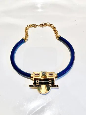 ETRO TRIBAL GOLD PLATED NECKLACE - STYLE-CHNGR