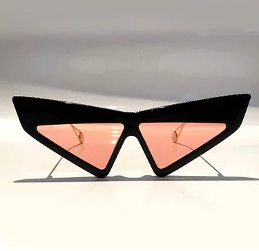 GUCCI HOLLYWOOD FOREVER CAT-EYE ACETATE RUNWAY SUNGLASSES - STYLE-CHNGR