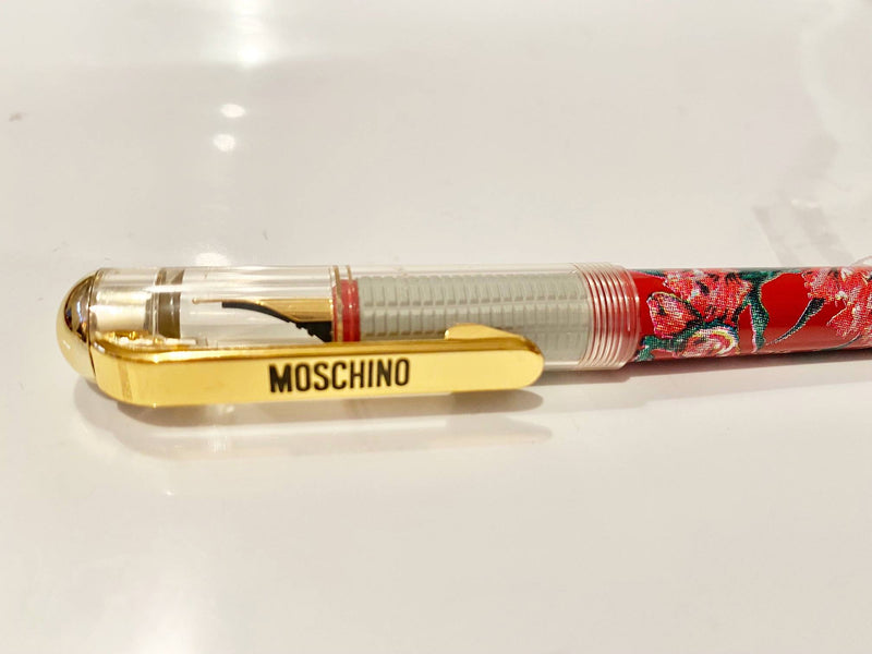 1980s Moschino Flower Print Fountain Pen - STYLE-CHNGR