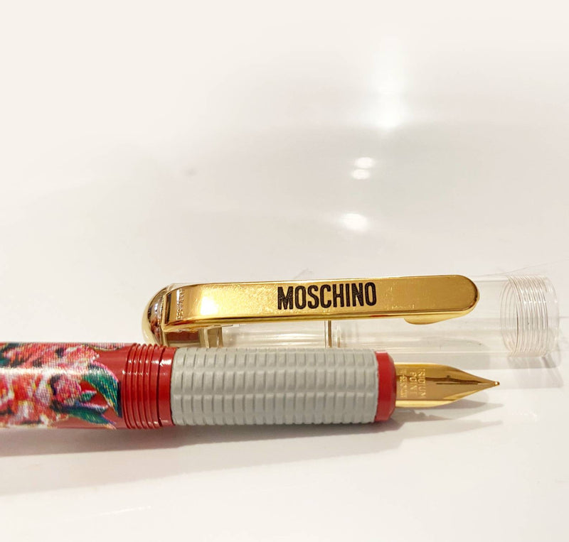1980s Moschino Flower Print Fountain Pen - STYLE-CHNGR