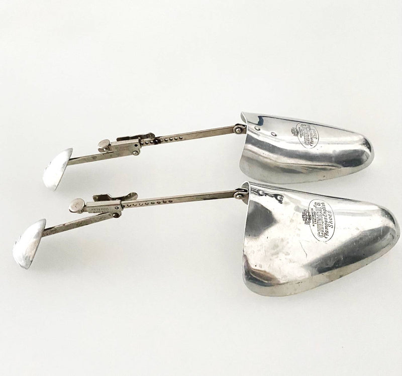 Mid-Century Church's Silver Tone Shoe Tree Steel Stretchers - STYLE-CHNGR